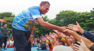 LAUTAN MANUSIA PADATI TAMAN KOTA PRABUJAYA! SUMSEL BUGAR 2026 KOBARKAN SEMANGAT MENUJU INDONESIA EMAS 2045
