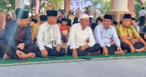 Buka Puasa Bersama, Sholat Magrib, Sholat Isya dan Sholat Tarawih Sekaligus Pengarahan Wali Kota Prabumulih dalam rangka Persiapan Safari Ramadhan Tahun 1447 H/2026 M