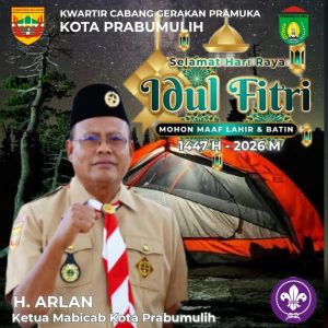 Cak Arlan Ajak Pramuka Prabumulih Tebar Kebaikan di Hari yang Fitri
