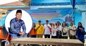 600 Paket Sembako Murah Ludes Terjual, Warga Desa Beringin Terbantu Program Subsidi Pemda Muara Enim