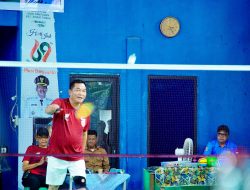 Bupati Toha Tohet Buka Turnamen Badminton Babat Toman, Aksi Lincah di Usia 62 Tahun Curi Perhatian