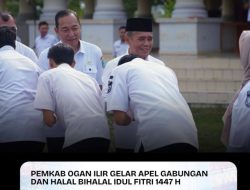 Pemkab Ogan Ilir Gelar Apel Gabungan dan Halal Bihalal, Wabup Tekankan Disiplin dan Peningkatan Layanan Publik