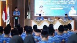 Perdana di Sumbagsel, Bupati Panca Lantik 122 ASN di KPT Tanjung Senai untuk Perkuat Pelayanan Publik