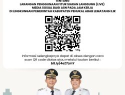 Pemkab Pali Beri Sanksi Tegas Bagi ASN Live di Medsos saat Jam Kerja