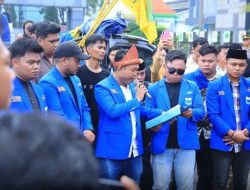 Temui Massa Aksi PMII, Herman Deru Didesak Transparan soal Anggaran dan Proyek Keramasan