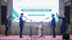 Bupati Panca Wijaya Akbar Tegaskan Peran Strategis Sekda Saat Melantik Dicky Syailendra di Tanjung Senai