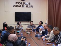Kapolres Ogan Ilir Murah Senyum, Pererat Kemitraan dengan FJCS dalam Audiensi Penuh Keakraban