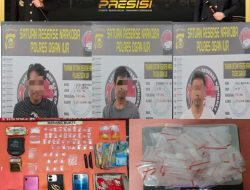 SATRESNARKOBA POLRES OGAN ILIR RINGKUS 3 PENGEDAR, 50 PAKET SABU GAGAL DIEDARKAN