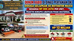 Oknum Kabid di Dinas Pertanian OKI Diduga Gelapkan 40 Rotivator Maxxi Seharga Rp 300 Juta Per Unit, Praktik Korupsi Libatkan Pihak Eksternal