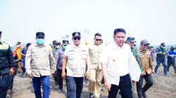 Bupati Muba Dampingi Gubernur Sumsel Tinjau Karhutla di Lais