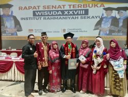 Institut Rahmaniyah Sekayu Kukuhkan 208 Sarjana Baru, Alumni Fakultas Hukum: Wisuda Harus Jadi Awal Pengabdian kepada Masyarakat