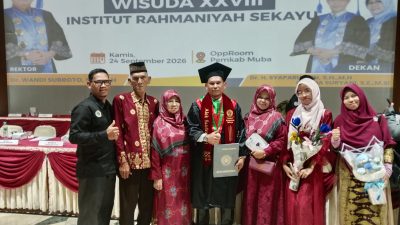 Institut Rahmaniyah Sekayu Kukuhkan 208 Sarjana Baru, Alumni Fakultas Hukum: Wisuda Harus Jadi Awal Pengabdian kepada Masyarakat