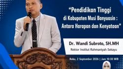 Rektor Institut Rahmaniyah Sekayu: Pendidikan Tinggi di Muba Harus Menjadi Penggerak Pembangunan Daerah