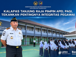 Pimpin Apel Pagi, Kalapas Tanjung Raja Tekankan Integritas dan Disiplin Pegawai
