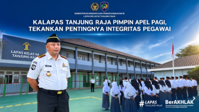 Pimpin Apel Pagi, Kalapas Tanjung Raja Tekankan Integritas dan Disiplin Pegawai