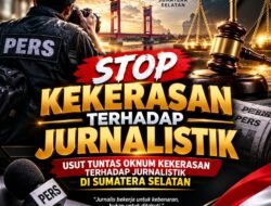 Koalisi Pers Sumsel Gelar Aksi Solidaritas, Desak Ungkap Aktor Intelektual dan Copot Dirintelkam