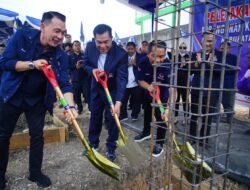 Bupati Toha Letakkan Batu Pertama Pembangunan Kantor DPD NasDem Muba